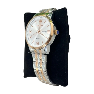 Picture of Olevs 5550 CH Men’s Luxury Chronograph Watch – Silver & Rose Gold Edition