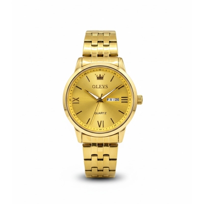 Picture of Olevs 5550 CH Men's Full Gold Chronograph Watch – Luxury Quartz Design