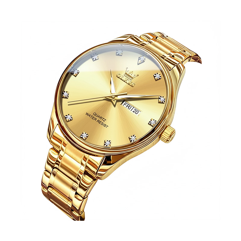 Picture of Olevs 3612 CH Men’s Classic Chronograph Watch – Full Gold Stainless Steel