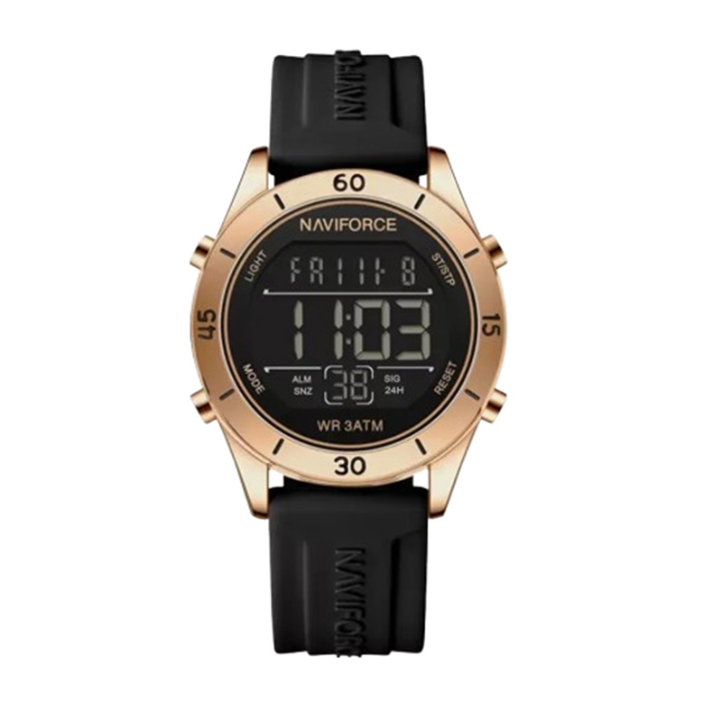 Picture of Naviforce 5054 Women’s Fashion Quartz Watch – Elegant Black Dial with Gold Accents