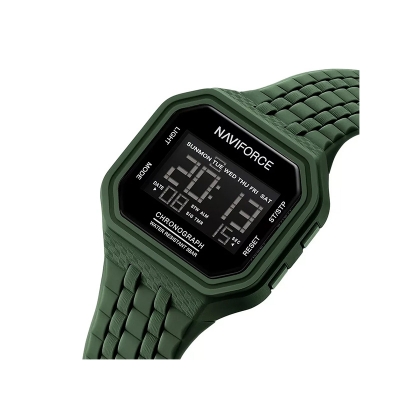 Picture of Naviforce 7116T Men’s Analog-Digital Watch – Military Green Dial with Stainless Steel Strap