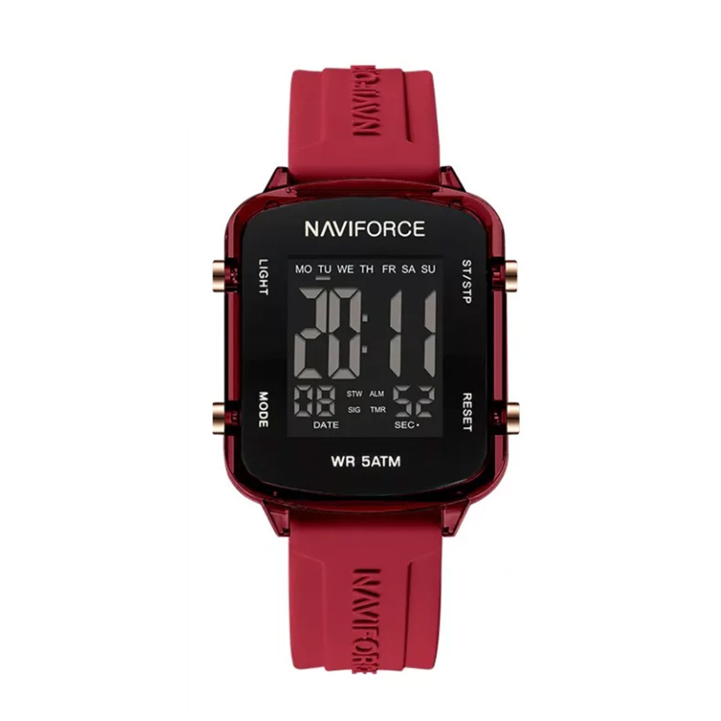 Picture of Naviforce 7120 Women’s Elegant Quartz Watch – Red Dial with Matching Leather Strap