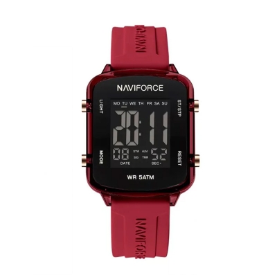 Picture of Naviforce 7120 Women’s Elegant Quartz Watch – Red Dial with Matching Leather Strap