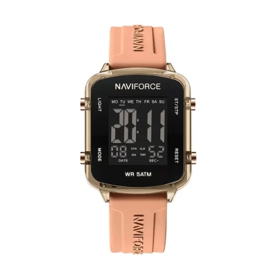 Picture of Naviforce 7120 Women’s Elegant Quartz Watch – Rose Gold Dial with Leather Strap