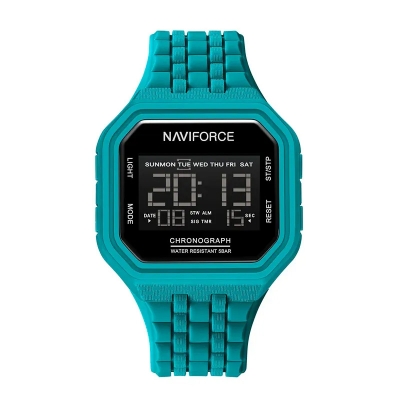 Picture of Naviforce 7116T Men's Dual Display Sports Watch – Purple Dial with Rugged Design