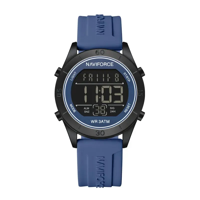 Picture of Naviforce 5054 Women’s Fashion Analog Watch – Dual-Tone Black & Blue with Gold Accents