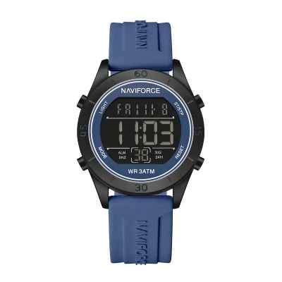 Picture of Naviforce 5054 Women’s Fashion Analog Watch – Dual-Tone Black & Blue with Gold Accents