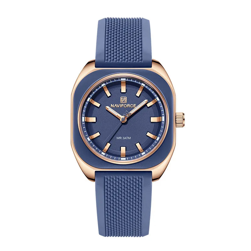 Picture of Naviforce 5061 Women’s Fashion Quartz Watch – Blue Dial with Rose Gold Accents