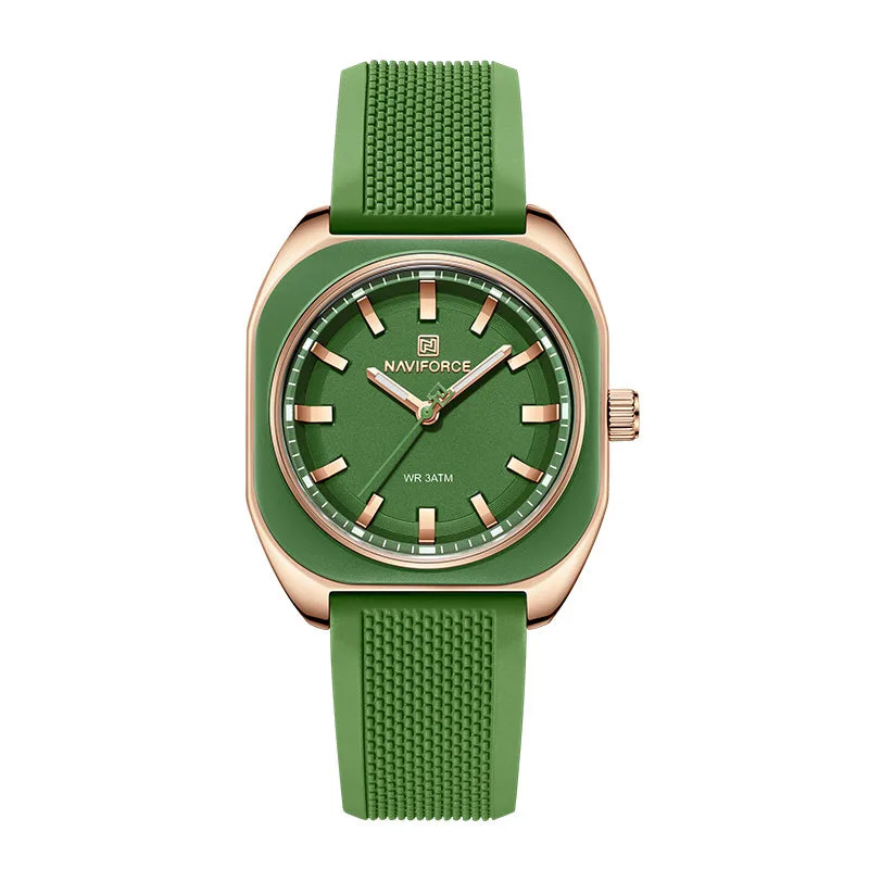 Picture of Naviforce 5061 Women’s Elegant Quartz Watch – Green Dial with Rose Gold Finish