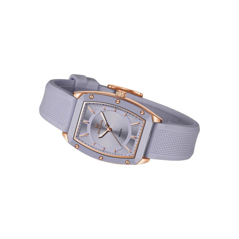 Picture of Naviforce 5049 Women's Elegant Rose Gold Watch – Purple Dial & Leather Strap