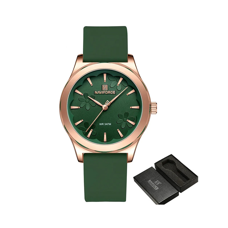 Picture of Naviforce 5051 Women's Elegant Green Dial Watch – Rose Gold Stainless Steel