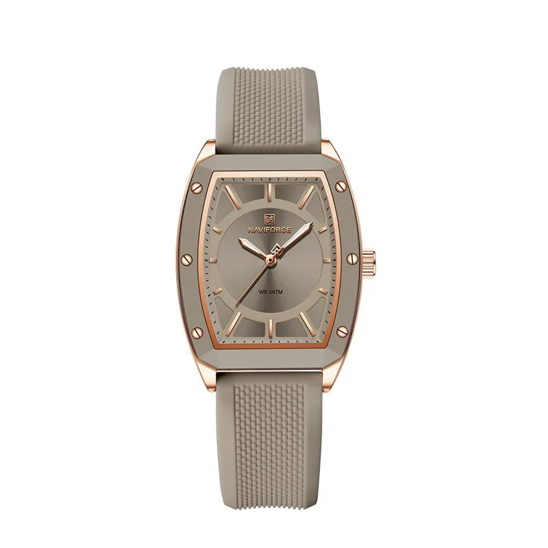 Picture of Naviforce 5049 Women's Rose Gold Watch – Elegant Gray Dial with Stainless Steel Strap