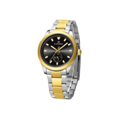 Picture of Naviforce 9231 CH Men’s Luxury Quartz Watch – Gold Case with Black Dial & Strap
