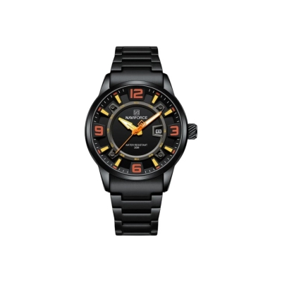 Picture of Naviforce 8044 CH Men’s Chronograph Watch – Black Case with Bold Orange Accents