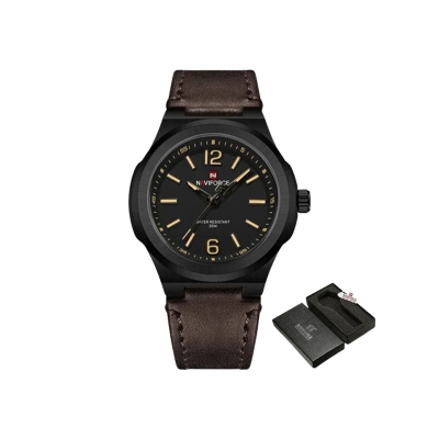 Picture of Naviforce 9233 Men’s Analog Watch – Black Dial with Stainless Steel Strap