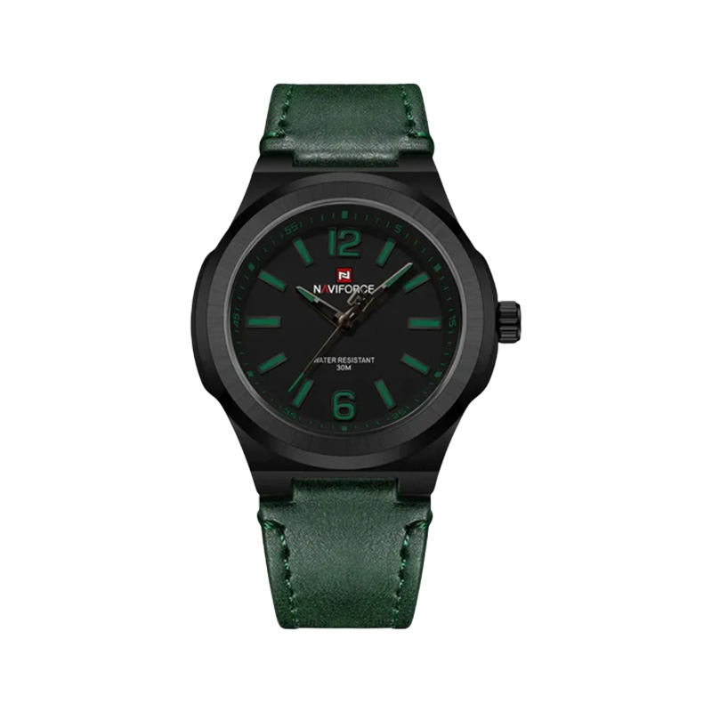 Picture of Naviforce 9233 Men’s Analog Watch – Green Dial with Stainless Steel Strap