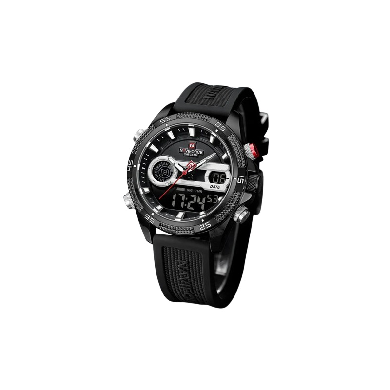 Picture of Naviforce 9223T Men’s Analog Quartz Watch – All Black Stainless Steel