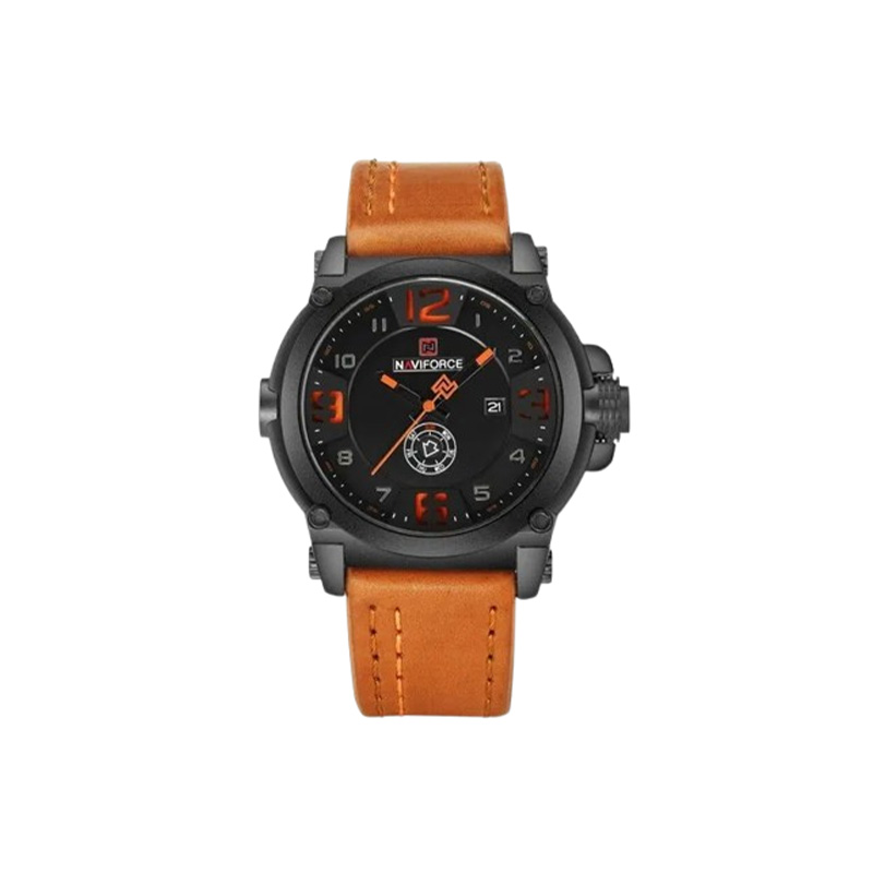 Picture of Naviforce 9099L Men's Sport Watch – Orange Strap with Black Dial