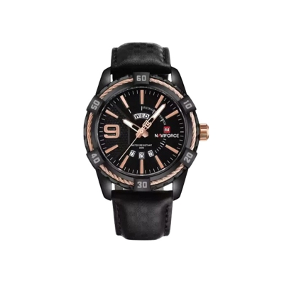 Picture of Naviforce 9117L Men's Watch – Black Dial with Gold Accents
