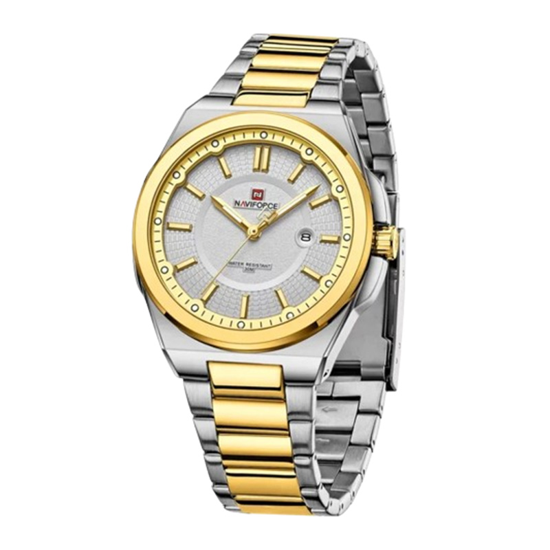 Picture of Naviforce 9212CH Men’s Chronograph Watch – Silver & Gold Edition