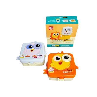 Picture of Chicken Design Stainless Steel Lunch Box – 1120ml Leakproof Bento for Kids & Adults