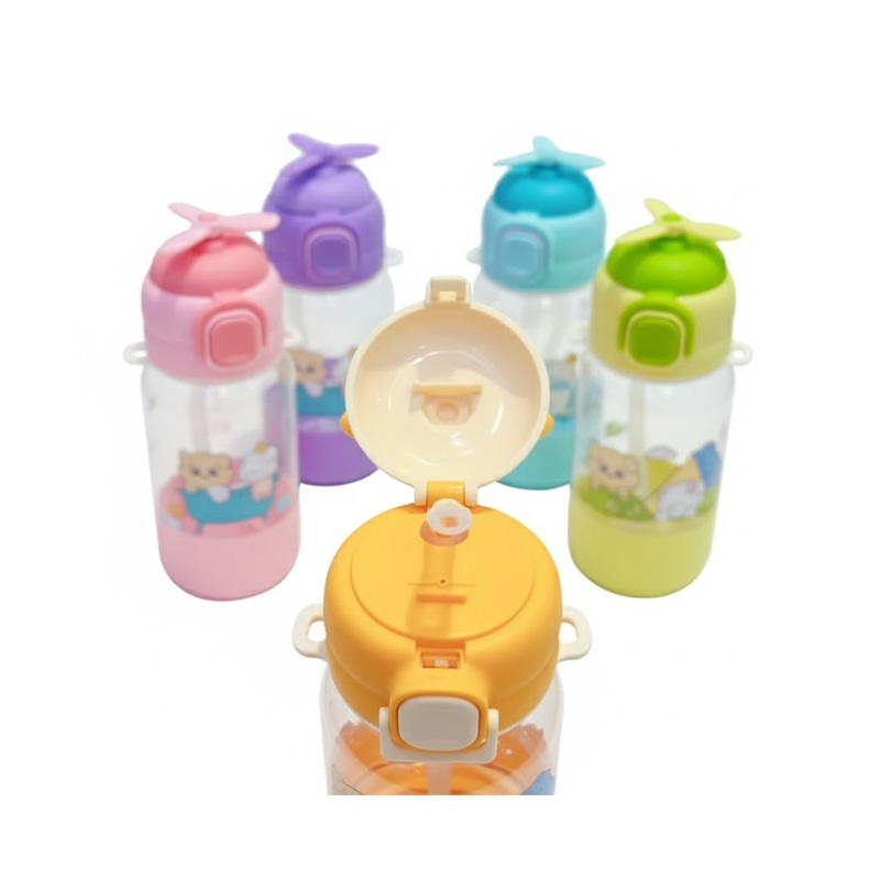 Picture of Propeller Lid Cartoon Bottle – 550ml Leakproof Water Bottle for Kids