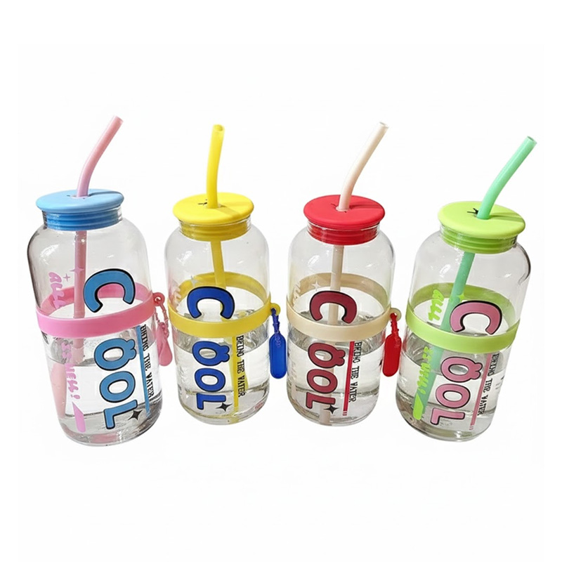 Picture of COOL Glass Straw Juice Bottle – 500ml Leakproof Portable Drinkware