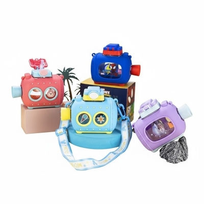 Picture of Cute Bear Stainless Steel Water Bottle – 450ml Insulated Kids Flask