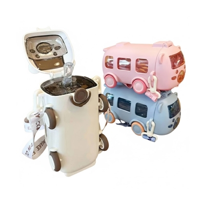 Picture of Cute Bus Shaped Water Bottle – 500ml BPA-Free Kids Drink Bottle