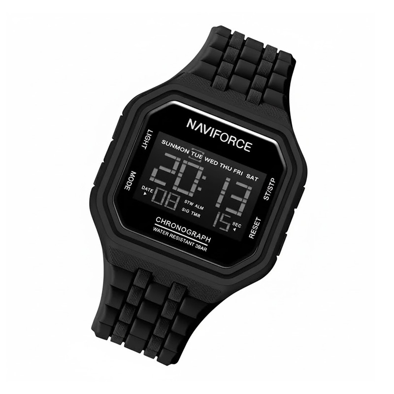 Picture of Naviforce 7116T Tactical Sports Watch for Men – Multifunction Black Dial