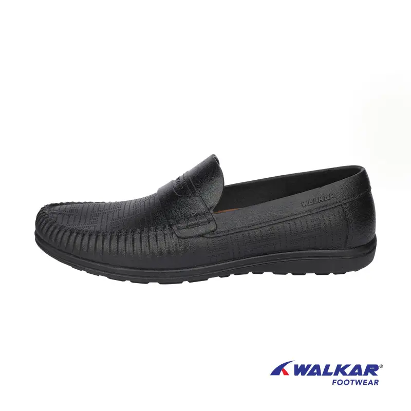 Men's Water Proof Moccasin Shoe-Black Walkar Fashion Shoponline shop bangladeshothoba.com