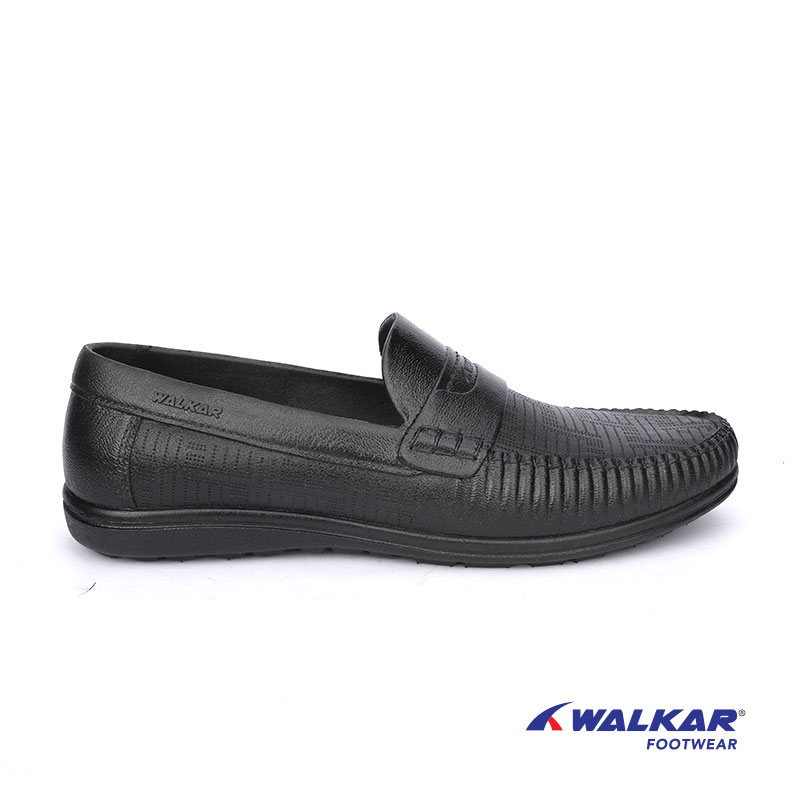 Men's Water Proof Moccasin Shoe-Black Walkar Fashion Shoponline shop bangladeshothoba.com