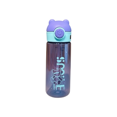 Picture of Cute Cartoon Straw Water Bottle for Kids | BPA-Free Leakproof Sipper with Handle
