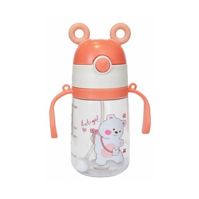 Picture of Toddler Straw Sippy Cup with Handles | BPA-Free Spill-Proof Training Cup for Babies & Kids