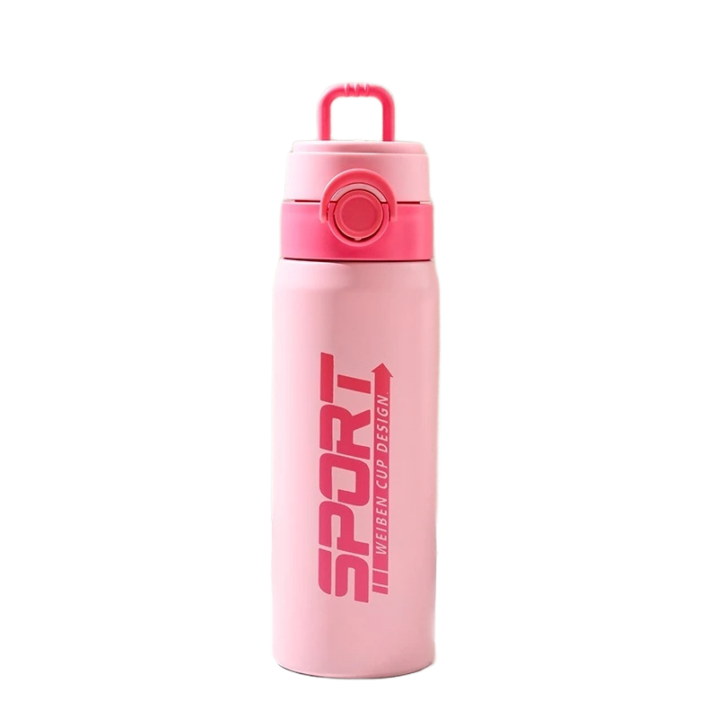 Picture of Gabit Rabbit 316 Stainless Steel Kids Water Bottle with Straw | Insulated Leakproof Thermos with Handle