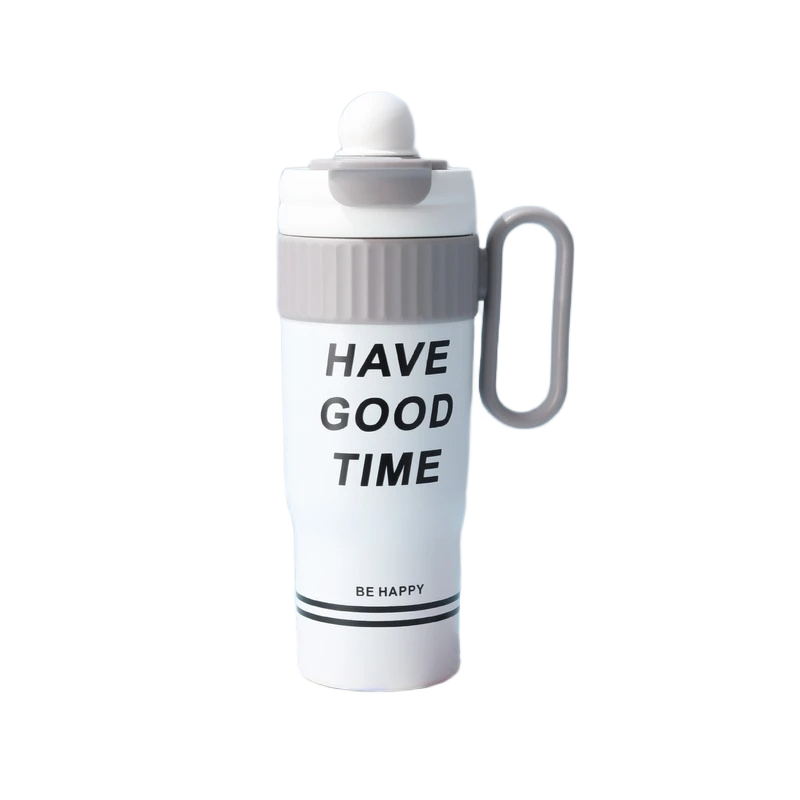 Picture of Dual-Use Straw Tumbler 316 Stainless Steel Insulated Travel Mug | Hot & Cold Thermos with Lid and Straw