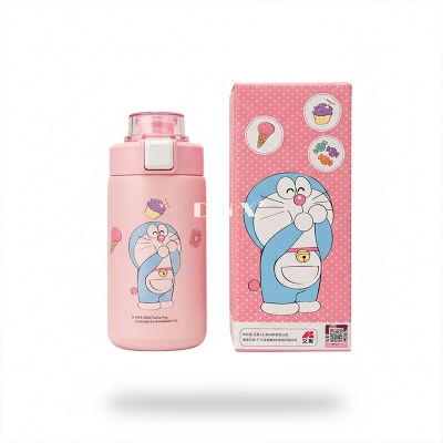 Picture of Doraemon Stainless Steel Insulated Thermos | Cute Leakproof Vacuum Flask for Kids & Fans
