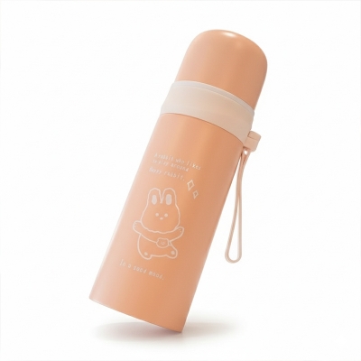 Picture of Portable Stainless Steel Thermal Bottle with Lid & Strap | Vacuum Insulated Leakproof Travel Flask