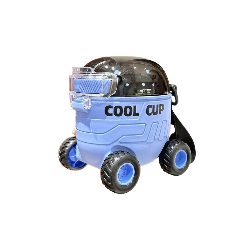 Picture of New Cartoon Kids Water Bottle | Leakproof Plastic Straw Cup with Cute Design & Handle