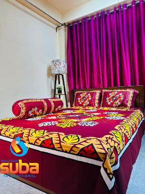 Picture of ১টি ক্লাসিকাল প্রাইম লাক্সারি প্যানেল বেডশিট