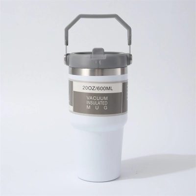 Picture of New Cross-Border 20oz Tumbler | Insulated Stainless Steel Travel Mug with Lid & Straw