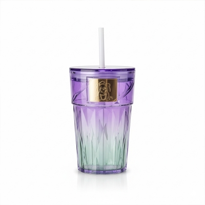 Picture of Duoai Glass Tumbler with Lid | 500ml Aesthetic Borosilicate Cup with Leakproof Cover