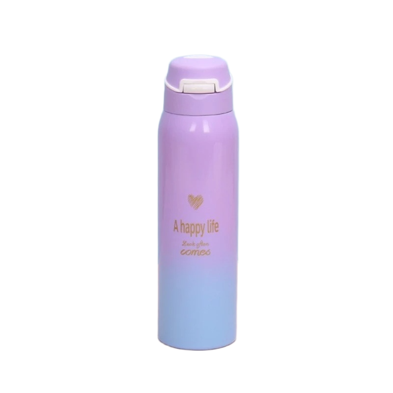 Picture of Gradient Color 500ml Insulated Water Bottle – 500ml | Stylish Stainless Steel Vacuum Flask