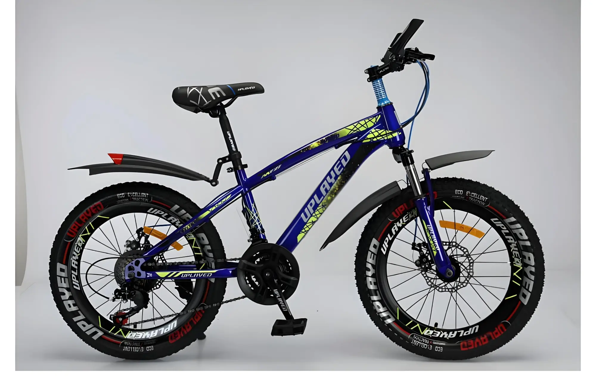 Picture of Uplayed Cosmic 20 inchi 21 Speed Gear With Hub Lighting Cycle With Suspension Lockout fork High Rim Coloring Fat Spoke With Shimano Parts