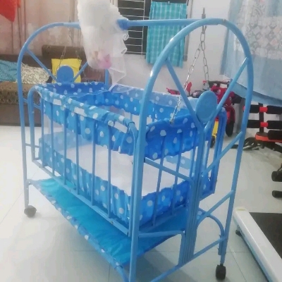 Picture of Dolna Bed For New Born Baby A Cozy Nest Cradle model no  MS-122 dolna bed with mosquito net Bacchader Dolna Baby Dolna