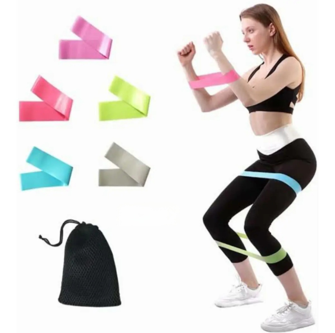 Picture of 5 pcs resistance band - Home Workout Fitness Exercise