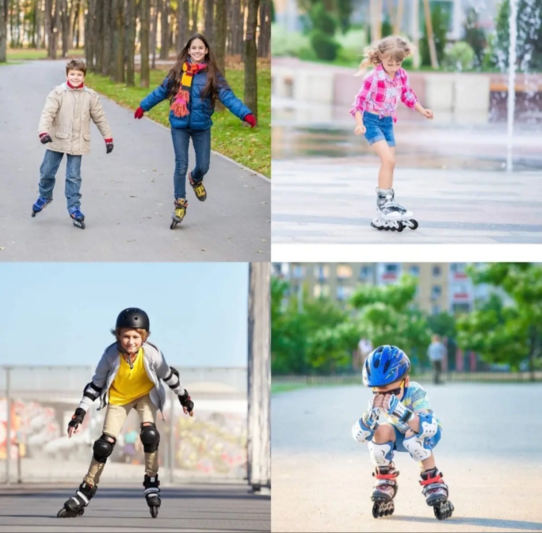 Picture of 8 Pack Inline Skate Wheels, Indoor/Outdoor Roller Skate Wheels, Roller Blade Replacement Wheels with Bearing 64mm