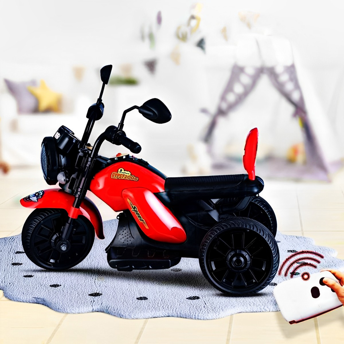 Picture of ACI Captain Gypsy Bike For Kids (2year to 5 year) with Remote Control & Foot Accelerator  Cash On Delivery Available