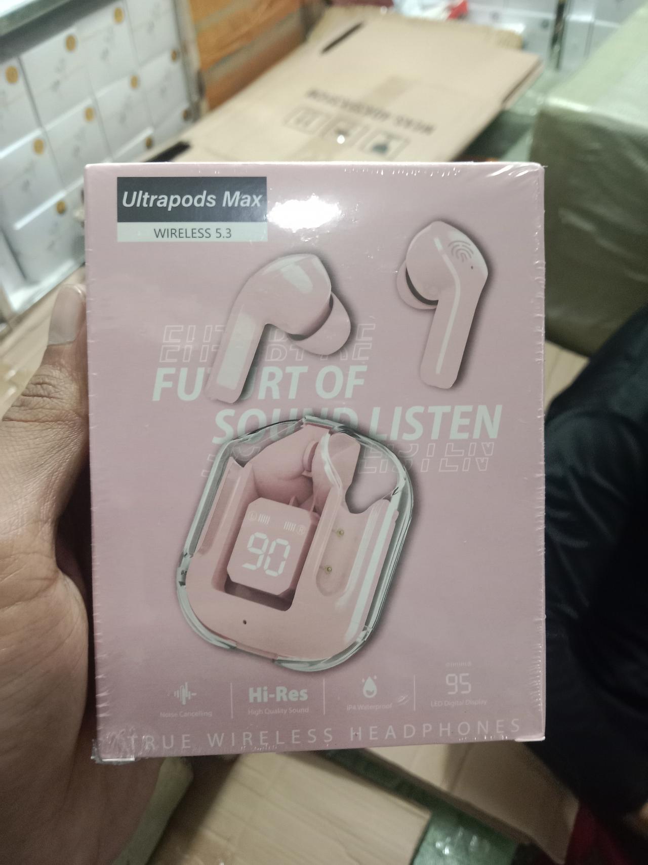 Picture of Ultra Pods max Earbuds Transparent TWS Bluetooth Earbuds BT Noise Cancelling Gaming Stereo sound earbuds High bass HD Mic Low Latency by Saimon Gadget & Electronics Ltd