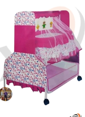 Picture of Dolna Bed For New Born Baby A Cozy Nest Cradle model no 732A dolna bed with mosquito net  Cash On Delivery Available
